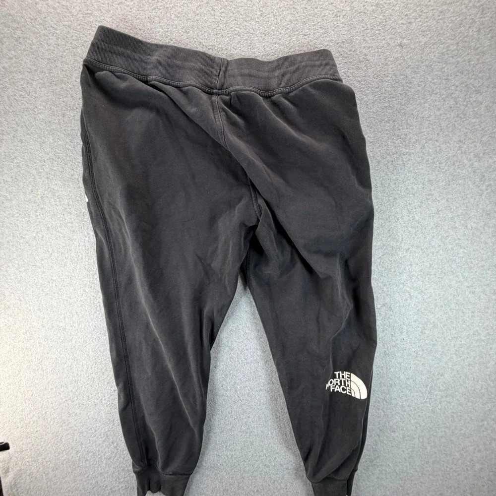The North Face Mens XL Black Cotton Fleece Jogger Sweatpants Regular Fit
